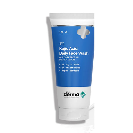 The Derma Co 1% Kojic Acid Face Wash with Niacinamide & Alpha Arbutin for Dark Spots & Pigmentation - 100ml