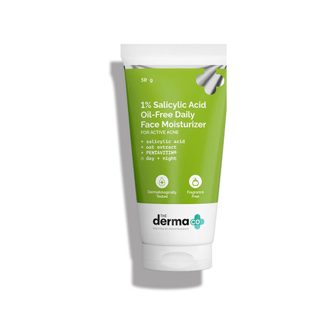 The Derma Co 1% Salicylic Acid Oil-Free Moisturizer for Face with Oat Extract - 50g