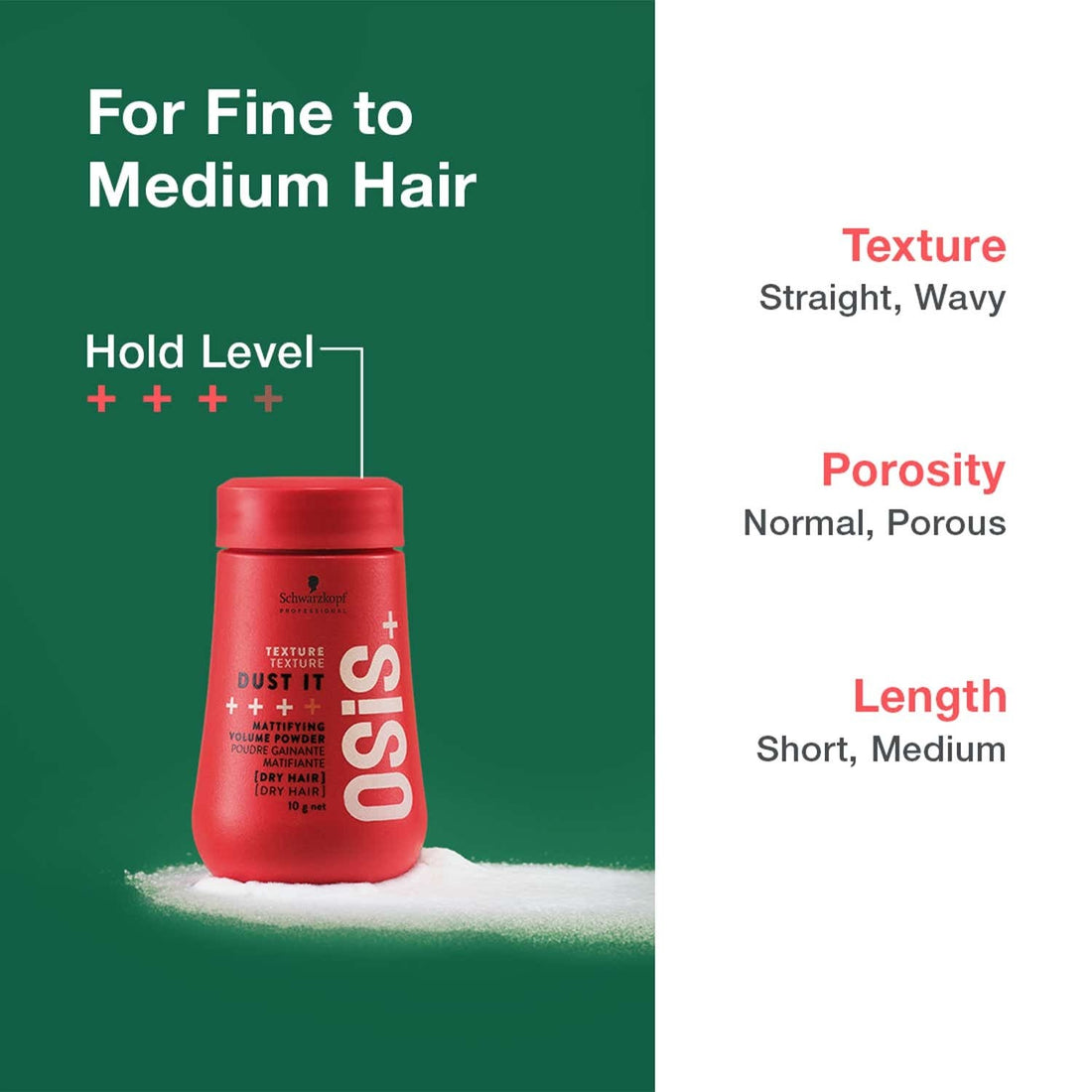 Schwarzkopf Professional OSiS+ Dust It Mattifying Volume Powder (10 g) – image 7
