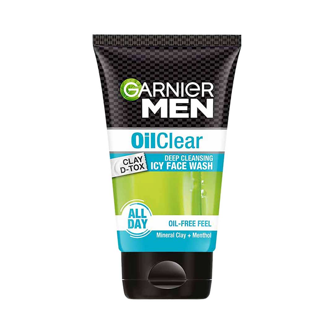 Garnier Men Oil Clear Clay D-Tox Deep Cleansing Icy Face Wash – photo 3