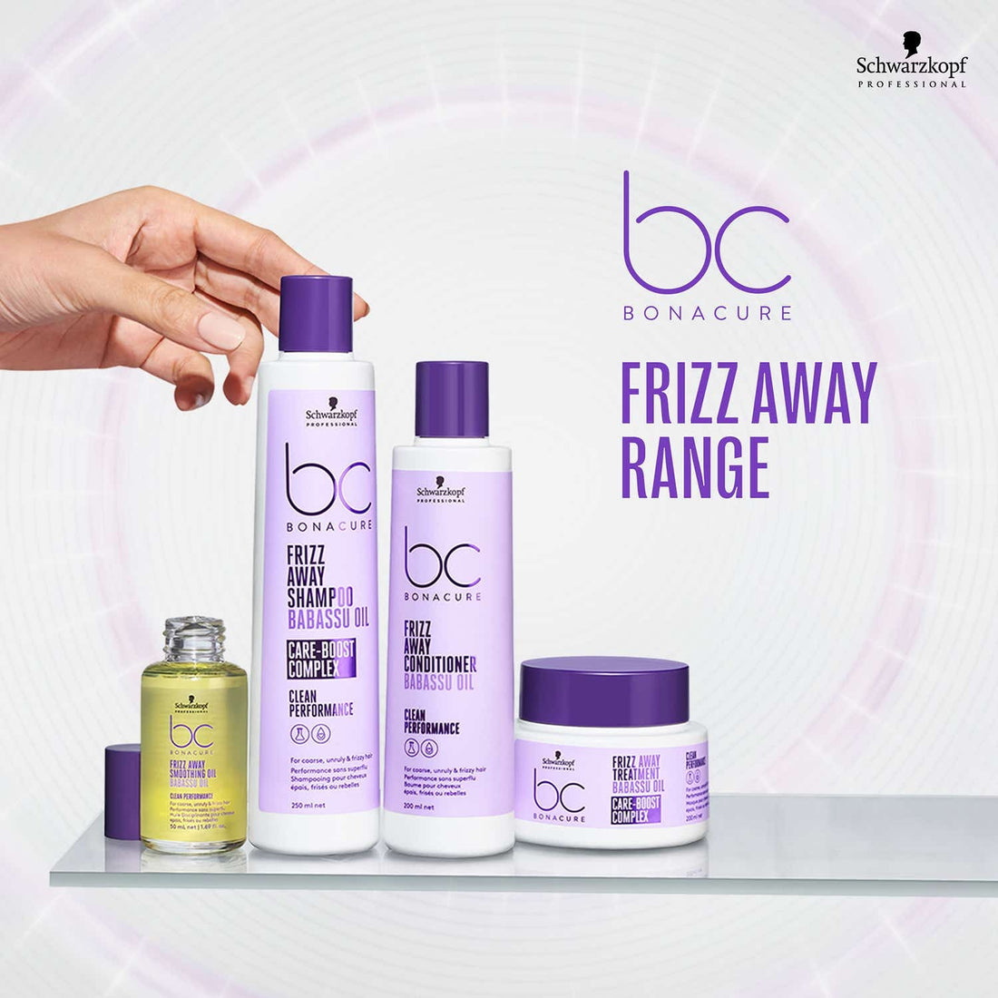 Schwarzkopf Professional BC Bonacure Frizz Away Combo - Shampoo (250 ml) + Treatment (200 ml) – image 10