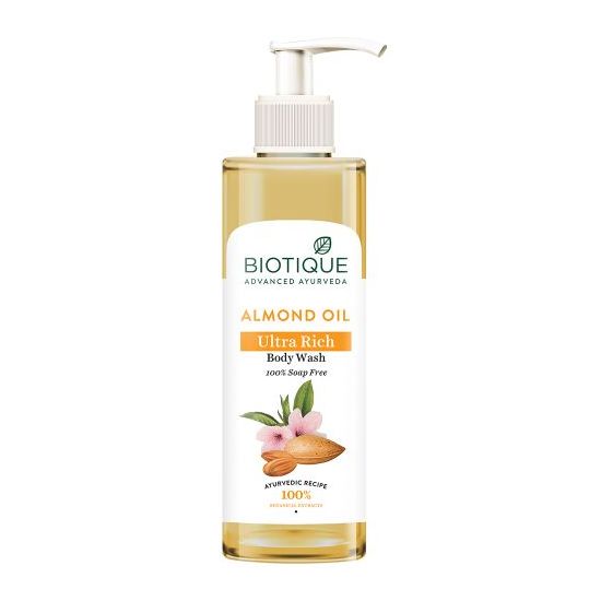 Biotique Bio Almond Oil Ultra Rich Body Wash (200 ml) – photo 2