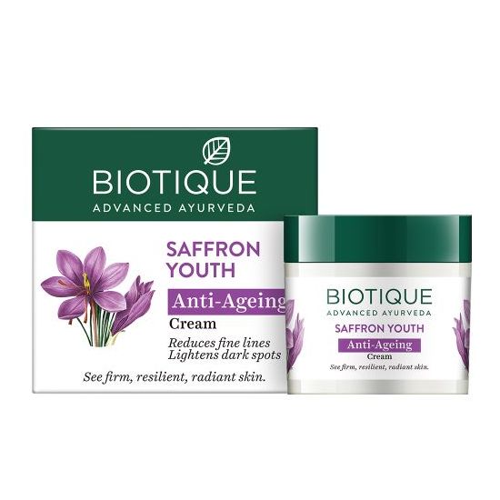 Biotique Saffron Youth Anti-Ageing Cream (50g) – photo 1