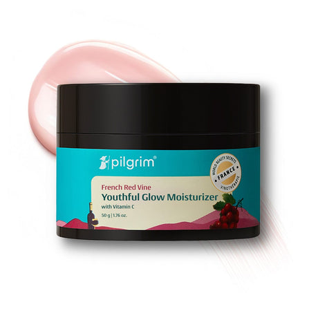 Pilgrim French Red Vine Youthful Glow Moisturizer with Vitamin C (50 g)
