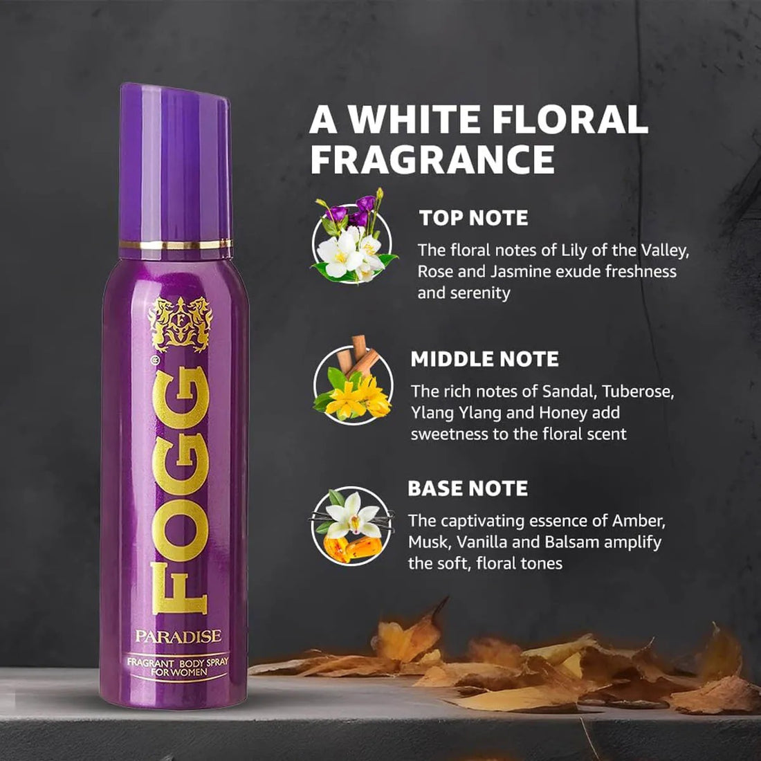 Fogg Paradise Fragrance Body Spray for Women (120 ml) – image 3