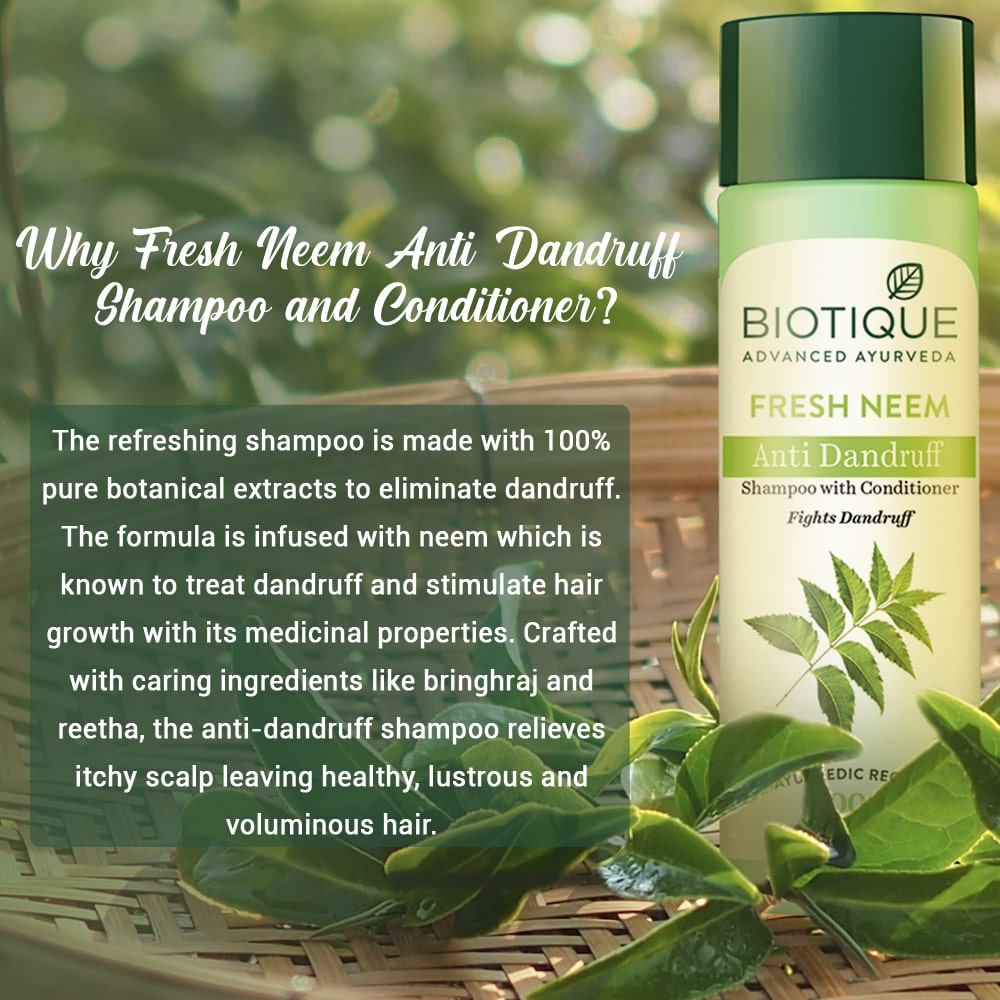 Biotique Bio Neem Margosa Anti-Dandruff Shampoo & Conditioner – photo 5
