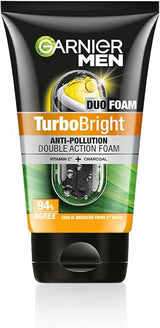 Garnier Men Turbo Bright Anti-Pollution Double Action Face Wash
