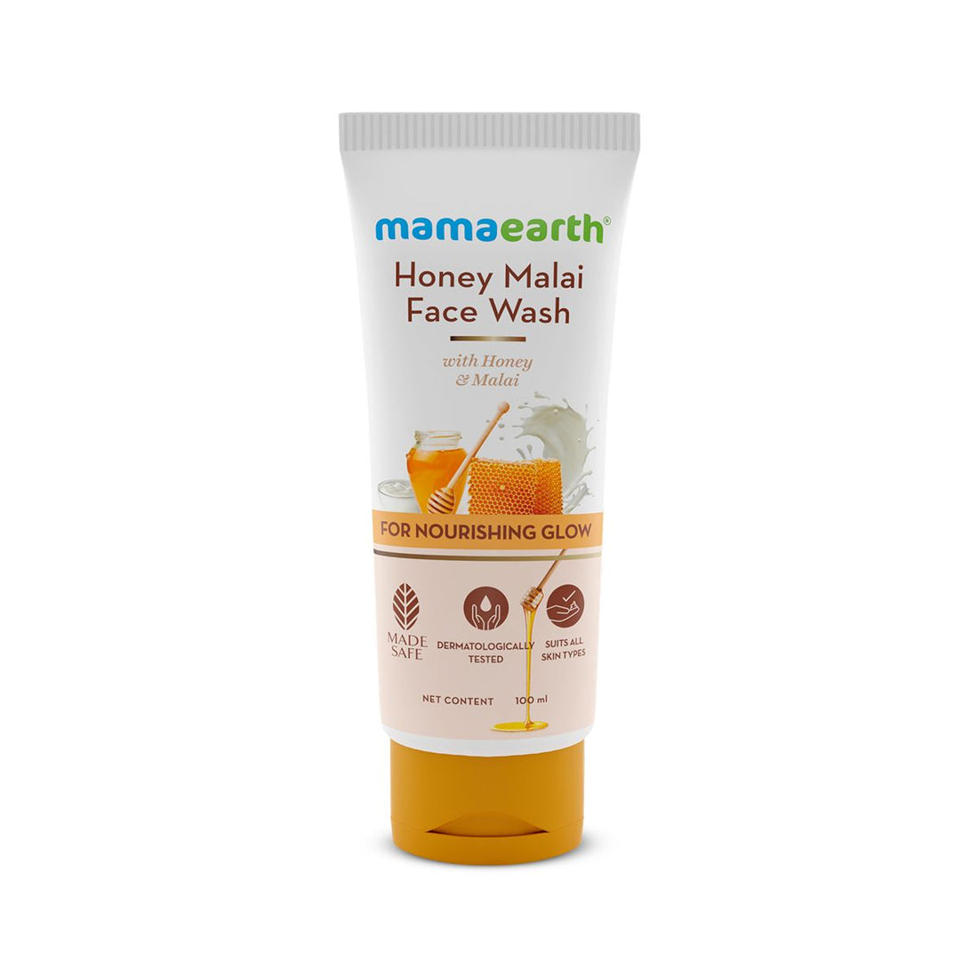 Mamaearth Honey Malai Face Wash with Honey & Malai For Nourishing Glow - 100 ml – photo 2