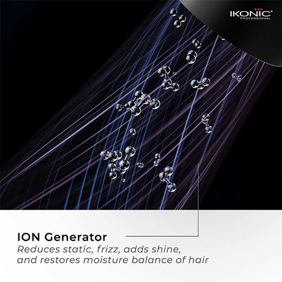 Ikonic Professional ID 2.0 BLDC Hair Dryer - Black & Metallic Silver – image 3