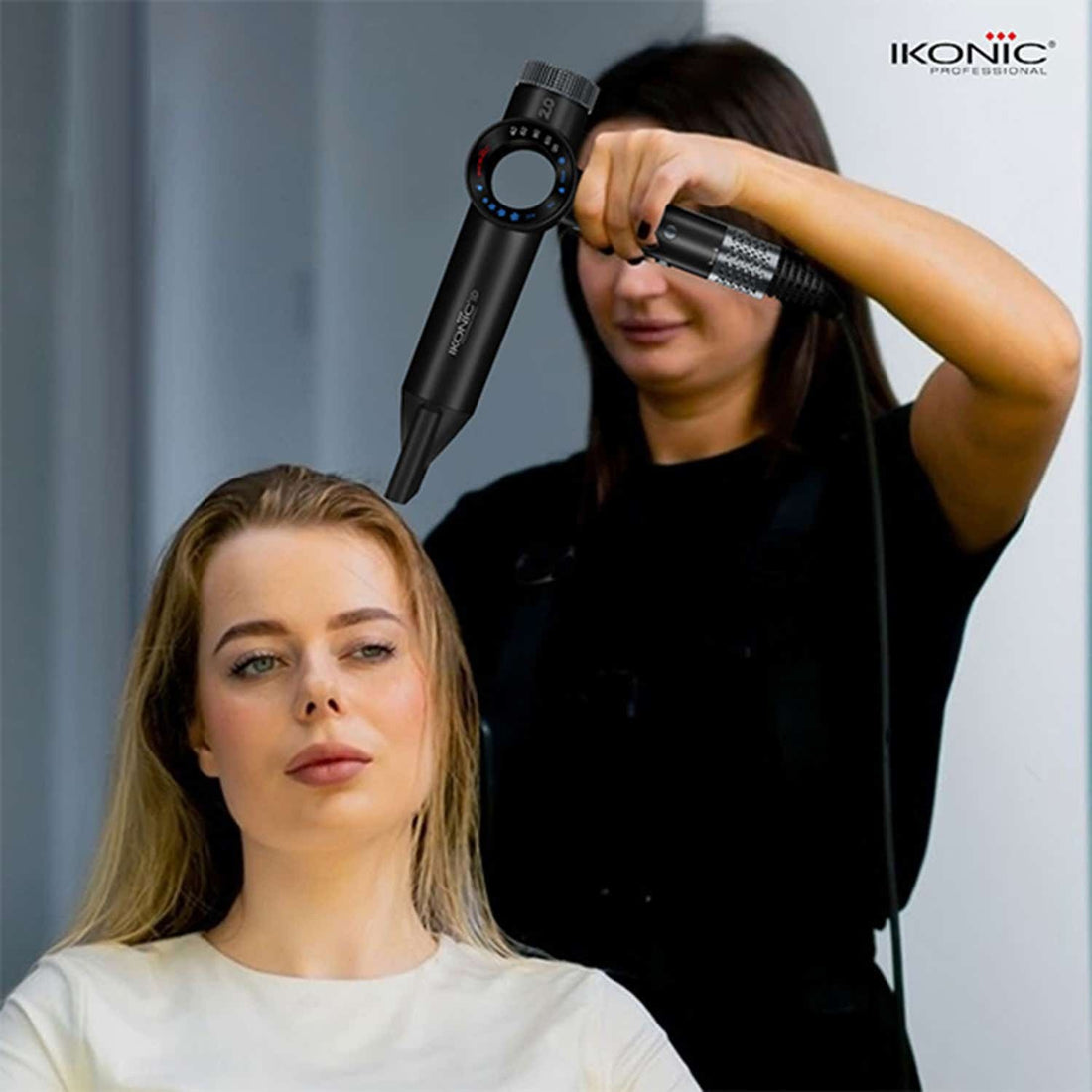Ikonic Professional ID 2.0 BLDC Hair Dryer - Black & Metallic Silver – image 5