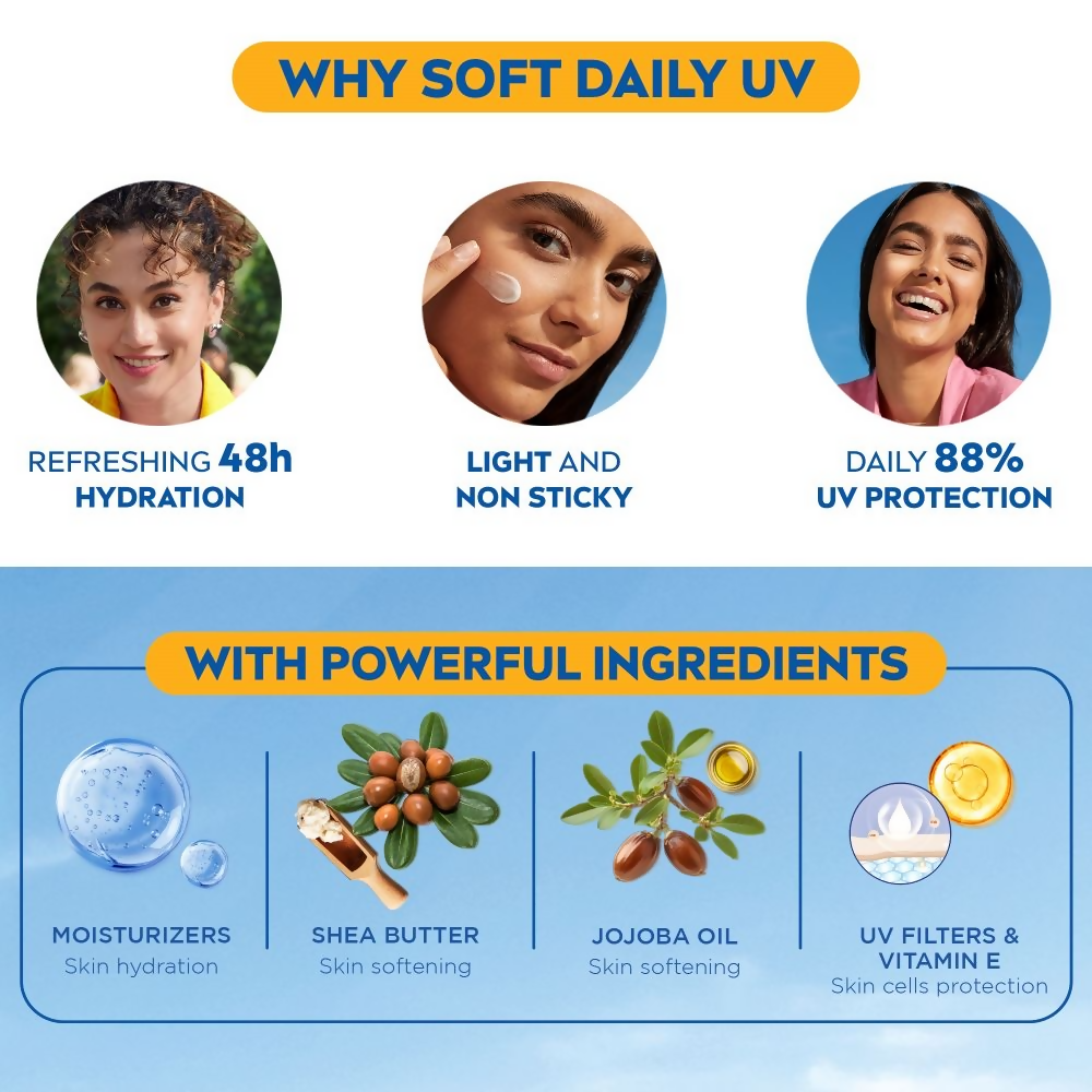 NIVEA Soft Daily UV SPF-15 Light Moisturising Cream (100ml) – photo 5