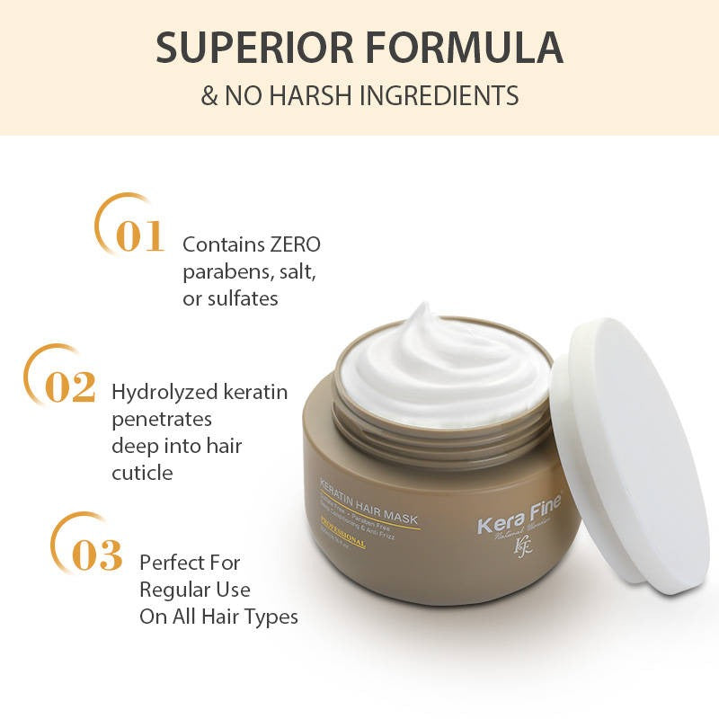 Kera Fine Keratin Hair Mask (200 ml) – image 5