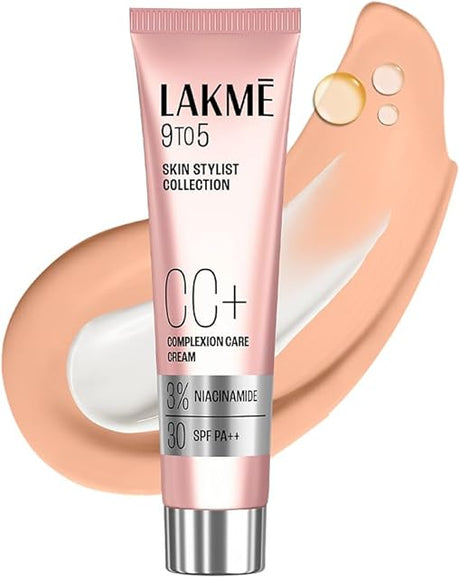 Lakmé 9 to 5 CC Cream - Beige (SPF 30 PA++, 3% Niacinamide), 30 g