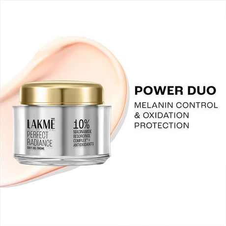 Lakmé Perfect Radiance Pigmentation Treatment Day Gel Crème with 10% Niacinamide Resorcinol Complex (50g)