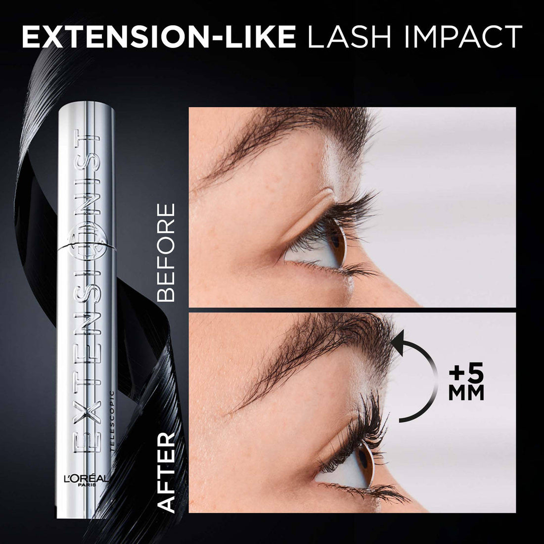 L'Oréal Paris Telescopic Extensionist Waterproof Mascara (11 ml) – image 4