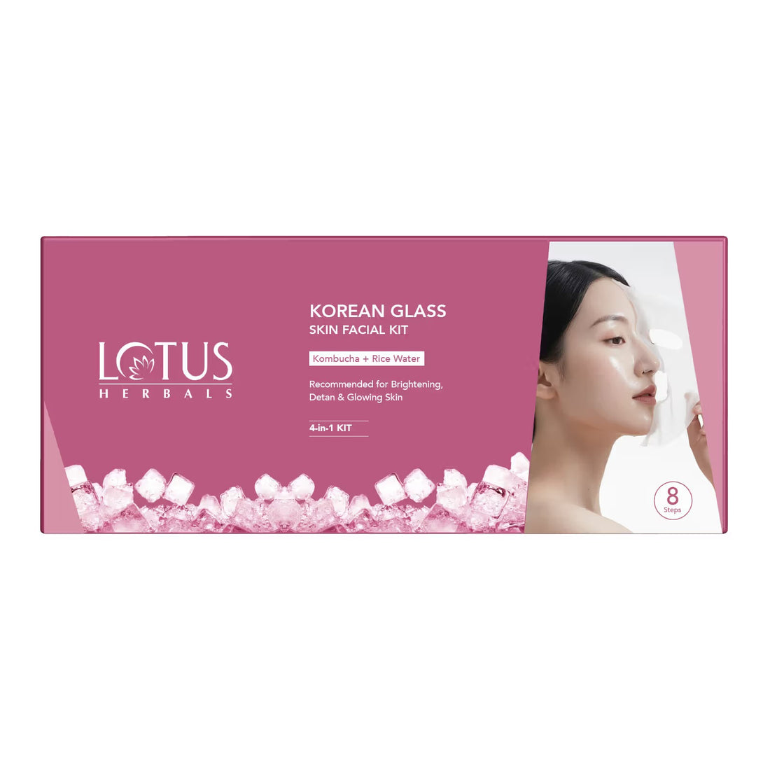 Lotus Herbals Korean Glass Skin Kit (4 × 101 g)