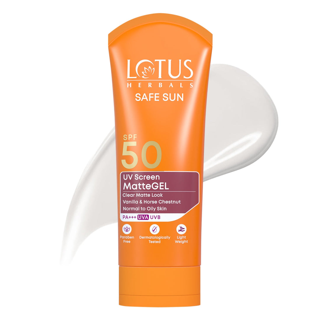 Lotus Herbals Safe Sun UV Screen MatteGEL Sunscreen SPF 50 PA+++ (50g)