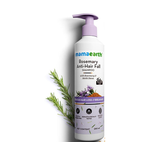 Mamaearth Rosemary Anti-Hair Fall Shampoo with Rosemary & Methi Dana (250ml)