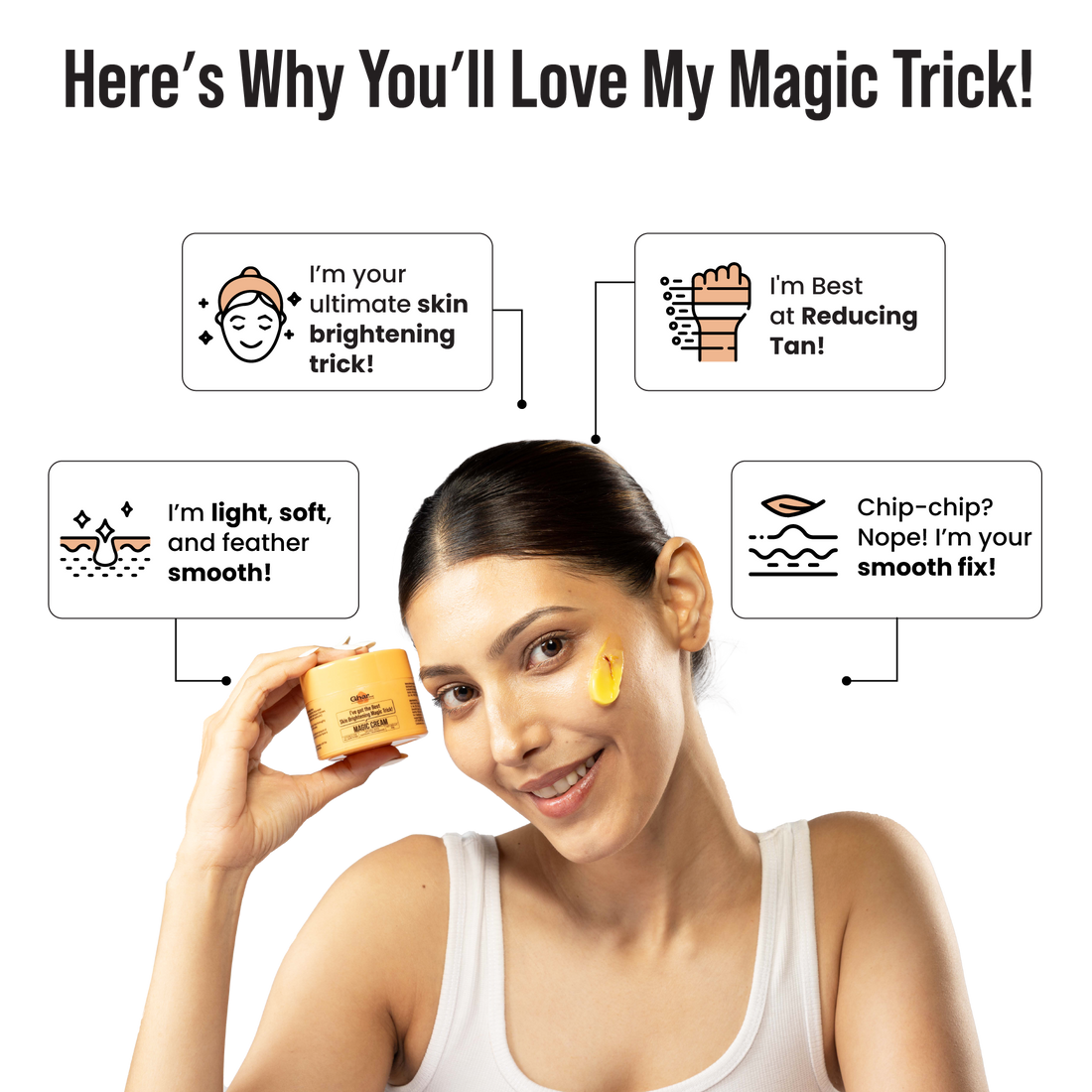 Ghar Soaps Magic Cream with Saffron & Niacinamide (De-Tan & Skin Brightening) – photo 3