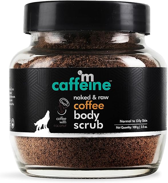 mCaffeine Naked & Raw Coffee Body Scrub with Coconut (100 g)