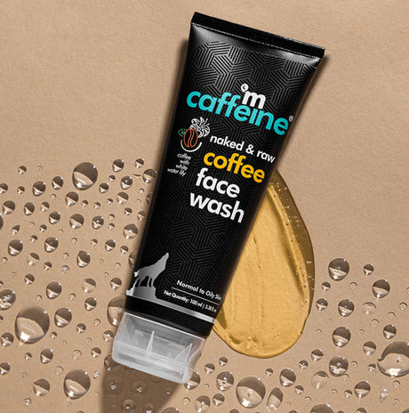 mCaffeine Naked & Raw Coffee Face Wash (with White Water Lily) - Normal to Oily Skin, 100 ml