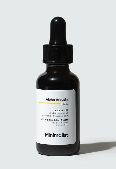 Minimalist Alpha Arbutin 2% Face Serum (with Hyaluronic Acid) - 30ml