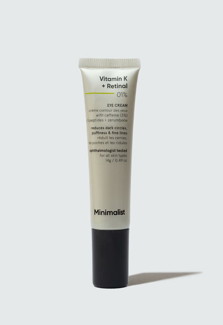 Minimalist Vitamin K + Retinal 01% Under Eye Cream With Caffeine 03% (14g)