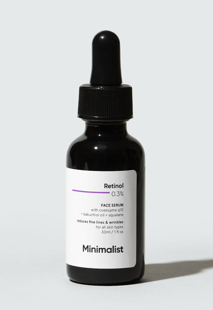 Minimalist Retinol 0.3% + Coenzyme Q10 Face Serum (30 ml)