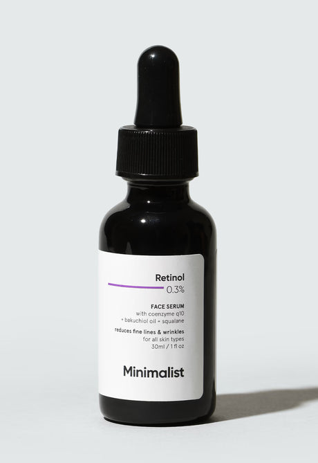 Minimalist Retinol 0.3% + Coenzyme Q10 Face Serum (30 ml)