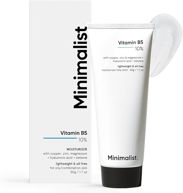 Minimalist 10% Vitamin B5 Oil-Free Moisturizer for Oily & Acne-Prone Skin (50g)