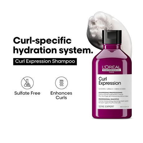 L'Oréal Professionnel Curl Expression Sulfate-Free Shampoo for Intense Moisturizing & Hydration