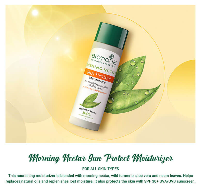 Biotique Bio Morning Nectar Sun Protect Moisturizer SPF 30+ UVA/UVB Sunscreen (120 ml) – photo 3