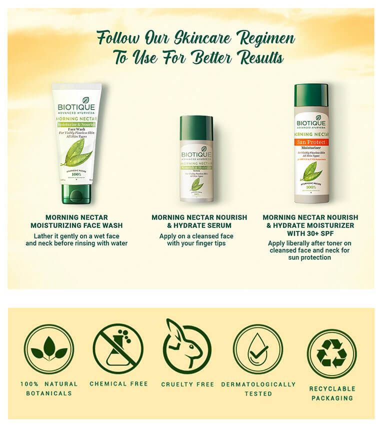 Biotique Bio Morning Nectar Sun Protect Moisturizer SPF 30+ UVA/UVB Sunscreen (120 ml) – photo 6