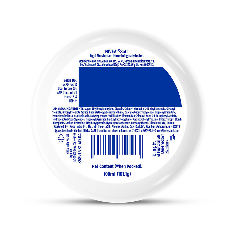 NIVEA Soft Daily UV SPF-15 Light Moisturising Cream (100ml) – photo 3