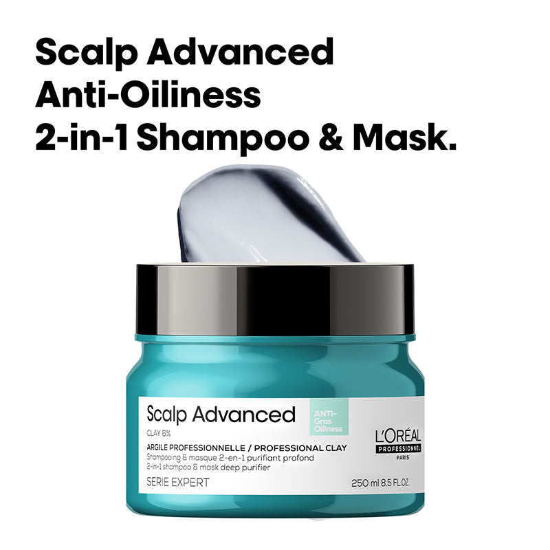 L'Oréal Professionnel Scalp Advanced Anti-Oiliness 2-In-1 Shampoo & Mask for Very Oily Scalp – photo 1
