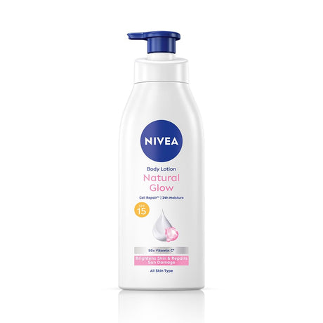 NIVEA Body Lotion Natural Glow Cell Repair SPF 15 (with 50x Vitamin C)