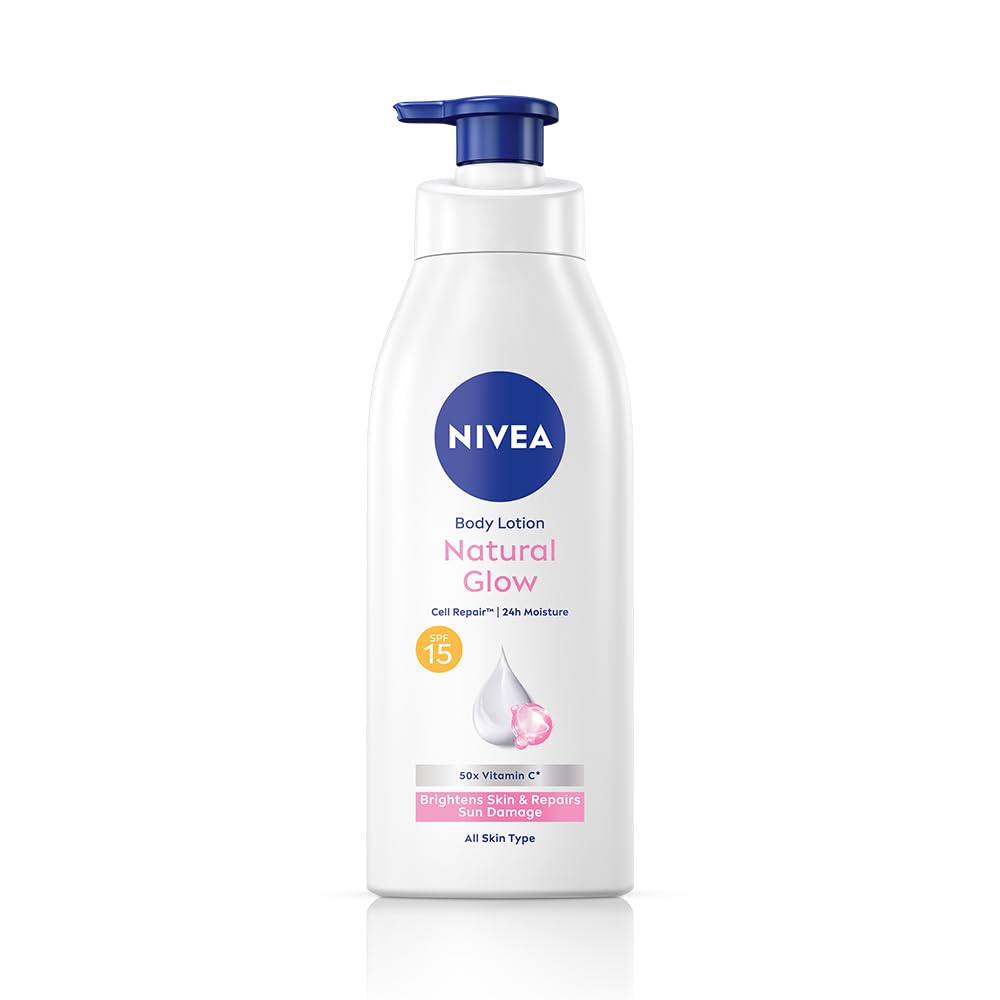 NIVEA Body Lotion Natural Glow Cell Repair SPF 15 (with 50x Vitamin C) (400ml) – photo 2