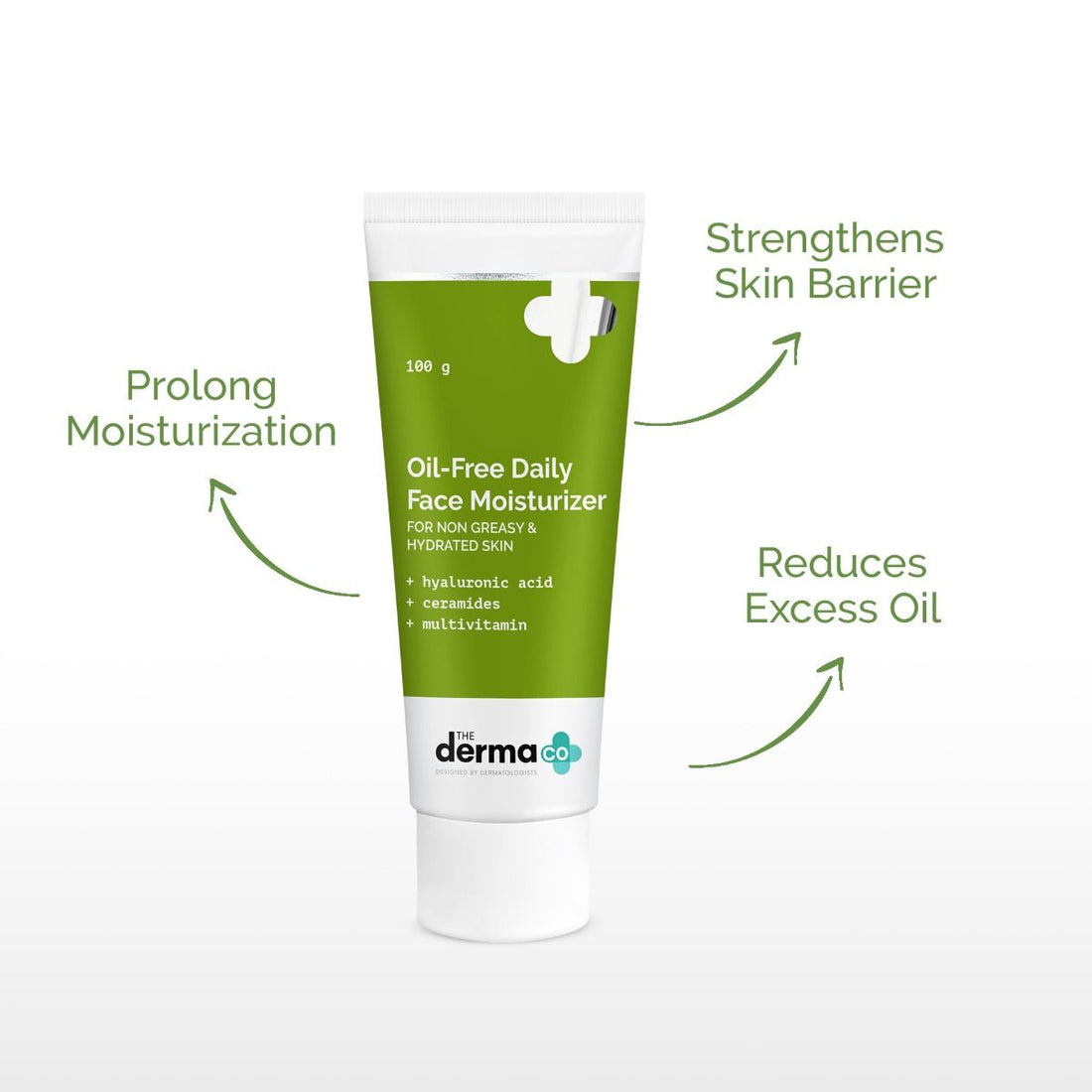 The Derma Co Oil-Free Daily Face Moisturizer with Hyaluronic Acid, Ceramides & Multivitamins - 100g – photo 2