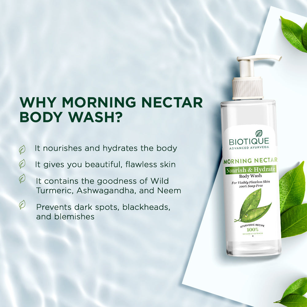Biotique Morning Nectar Nourish & Hydrate Body Wash (200ml) – photo 3