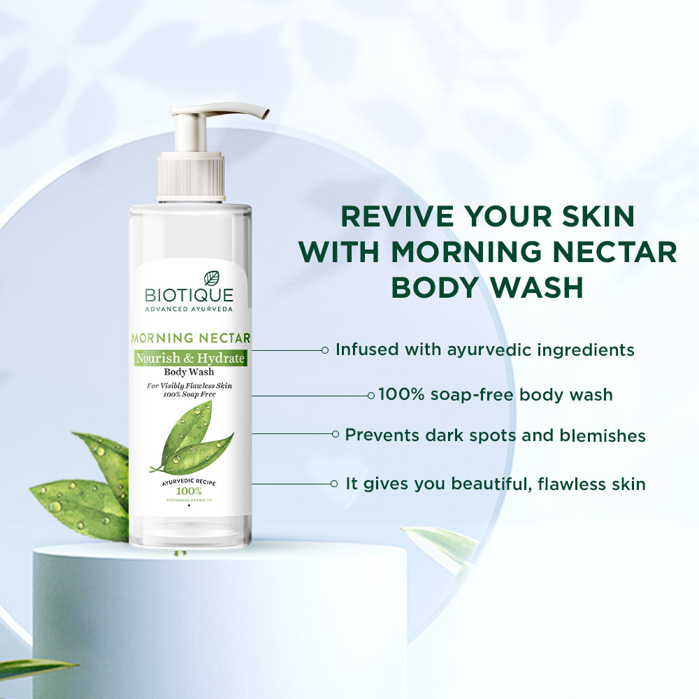 Biotique Morning Nectar Nourish & Hydrate Body Wash (200ml) – photo 5