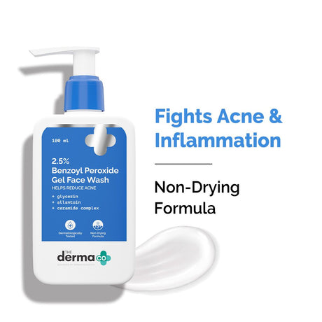The Derma Co 2.5% Benzoyl Peroxide Gel Face Wash (100 ml)