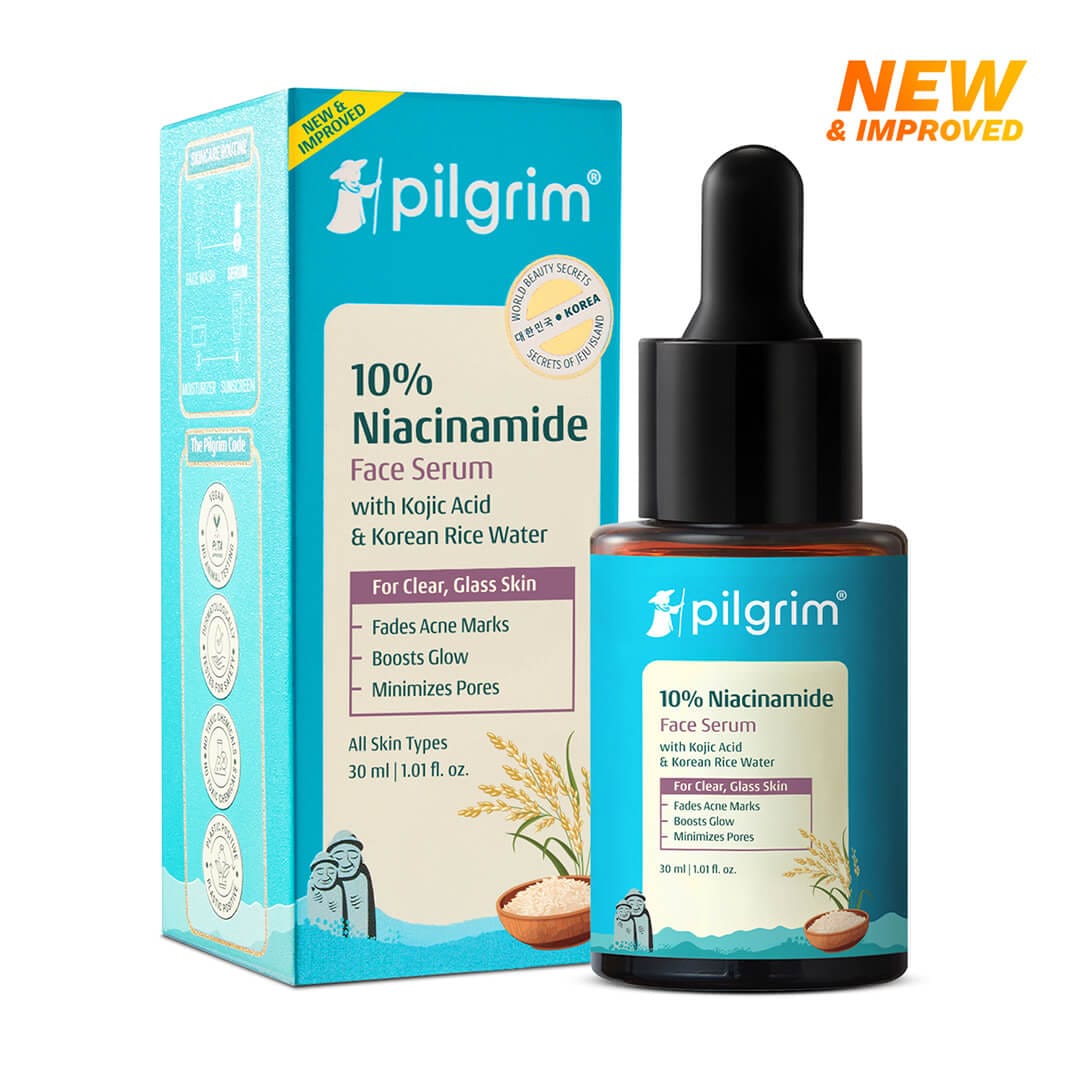 Pilgrim 10% Niacinamide Face Serum With Kojic Acid & Korean Rice Water (30 ml)