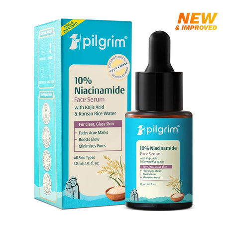 Pilgrim 10% Niacinamide Face Serum With Kojic Acid & Korean Rice Water (30 ml)