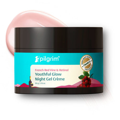 Pilgrim Red Vine Night Gel Crème with Retinol, Mulberry & Vit. C (50g)