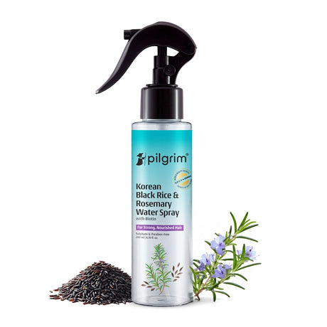 Pilgrim Korean Black Rice and Rosemary Water Spray With Biotin (Spanish Rosemary) - 100 ml