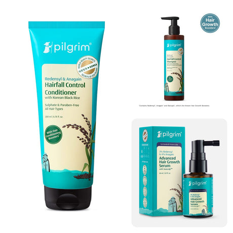 Pilgrim Redensyl Anti-Hairfall Routine Set (3 Products)
