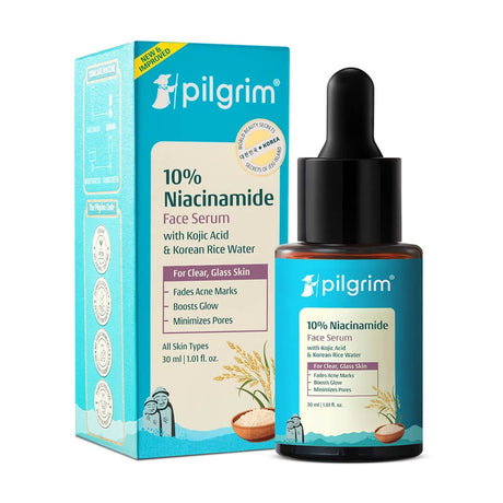 Pilgrim 10% Niacinamide Face Serum With Kojic Acid & Korean Rice Water (30 ml)