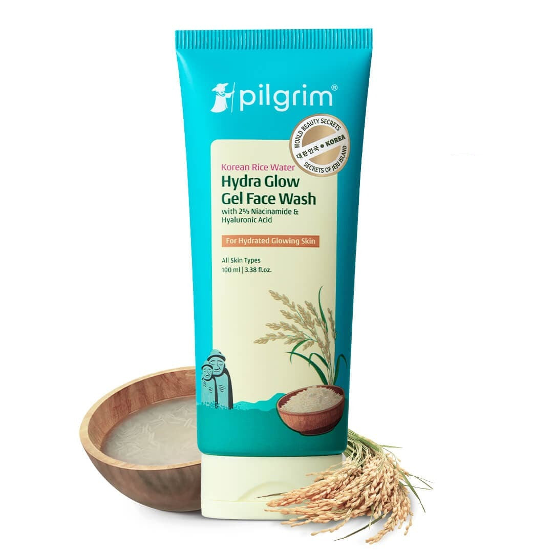 Pilgrim Korean Rice Water Hydra Glow Gel Face Wash (100 ml) – photo 1