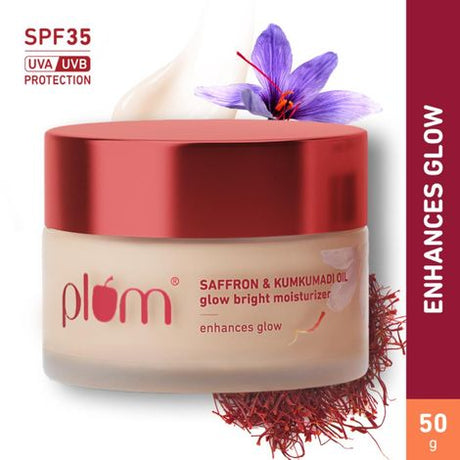 Plum Saffron & Kumkumadi Oil Glow Bright Moisturizer with SPF 35 (50 g)