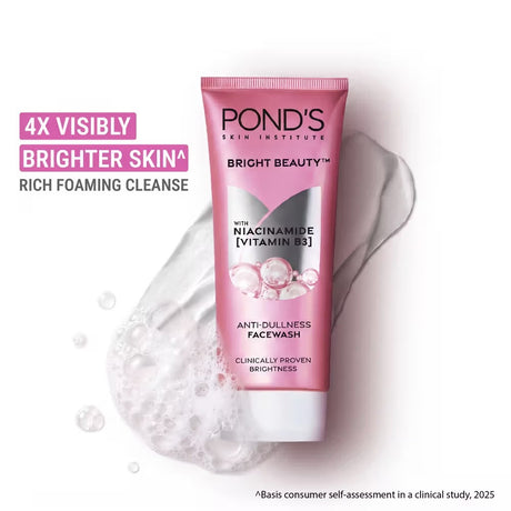 Pond's Bright Beauty Anti-Dullness Facewash with Niacinamide (100 g)